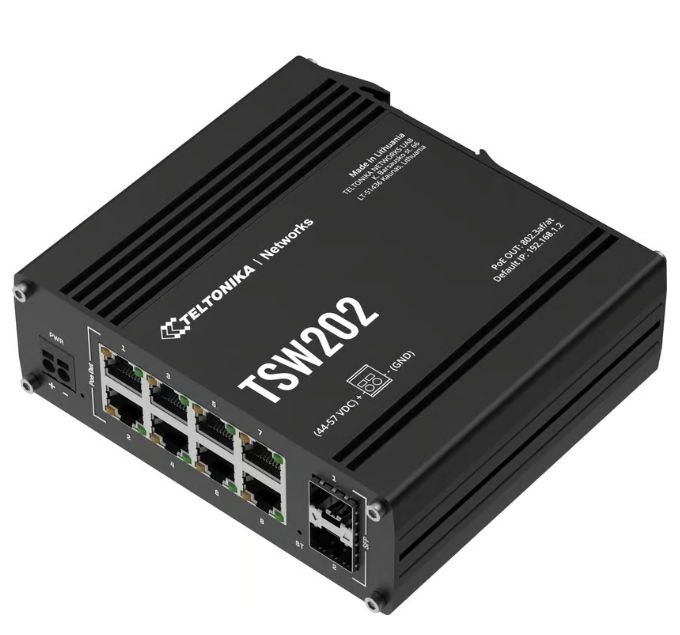 TSW202 8xGE Industrial PoE+ 240W Switch