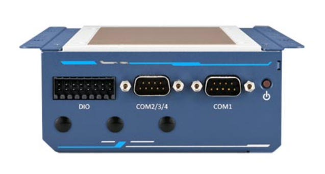 POC-715-FT fanless PC, Core i3-N305, 4× PoE+, USB 3.2 Gen2 ×4, MezIO®