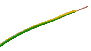 RS PRO Hook-Up Wire, Green/Yellow, 20 AWG, 0,56 mm², 7×28 AWG, 100 m