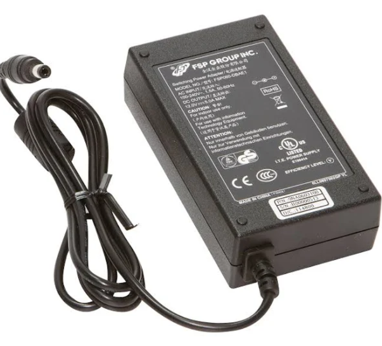 [FSP060‑DIBAN2] 60 W AC/DC-adapter, 12 V/5 A med låsbar DC-kontakt