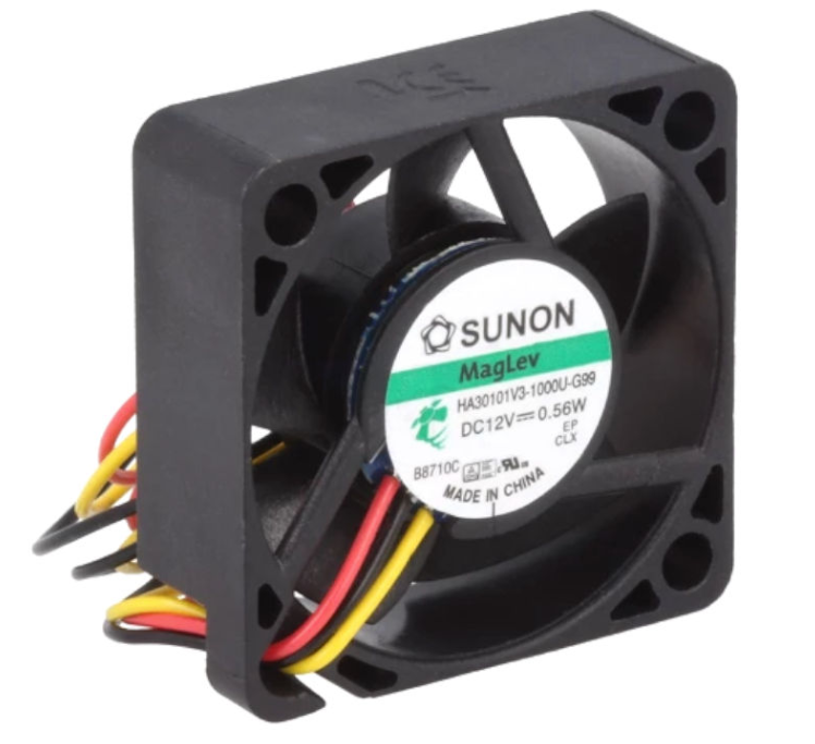 Fläkt: DC; axel; 12VDC; 30x30x10mm; 5,92m3/h; 15,1dBA; Vapo;