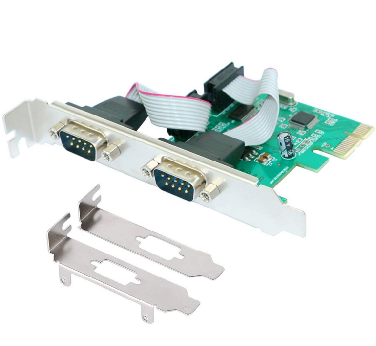 PCI-kort, 2xSerieportar, RS232