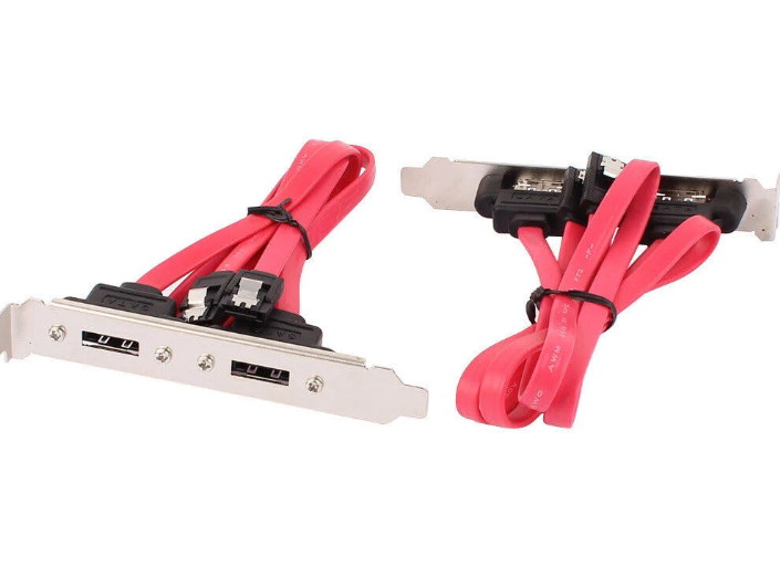 SATA-300 täckplåt 2st eSATA2