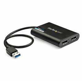[USB32DP24K60] StarTech USB to Dual DisplayPort Adapter - 4K 60Hz - USB