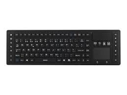 Trådlöst tangentbord i silikon med touchpad. IP65 klassad