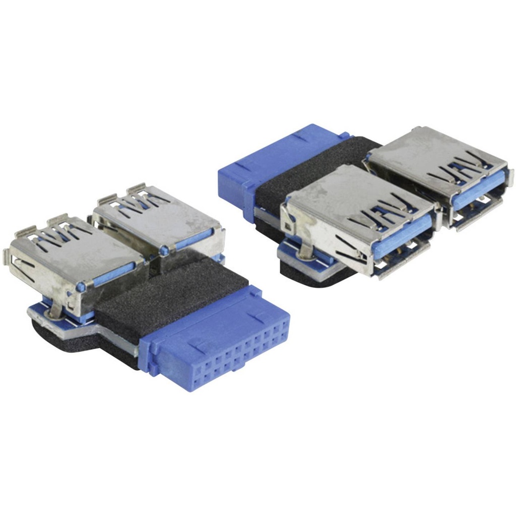 [65324] Adapter USB 3.0 pin header female > 2x USB 3.0 A-femaleparal