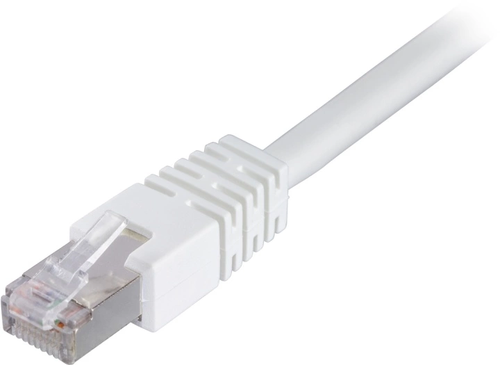 [STP-625V]  F/UTP Cat6 patchkabel, 25m, 250MHz, Delta-certifierad,vit