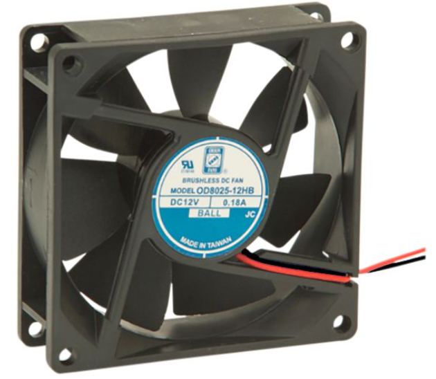 FAN AXIAL 80X25MM 12VDC WIRE