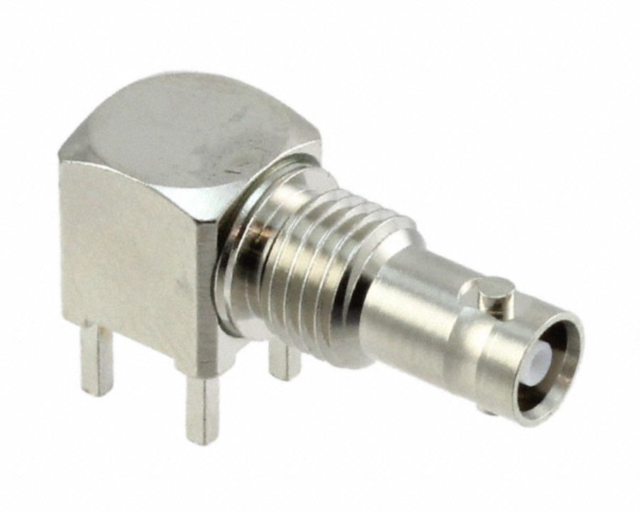 High-Density BNC Jack, 75 Ω, PCB-monterad, vinklad