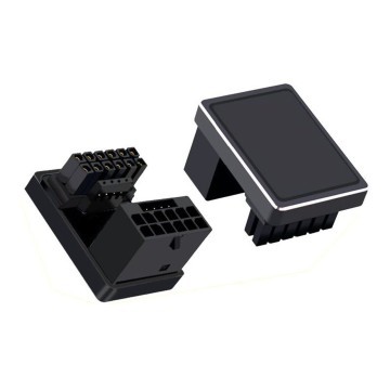 ATX 3.0 PCIe 5.0 600W 12VHPWR 16 Pin 180 Degree Angled Adapter (type A)