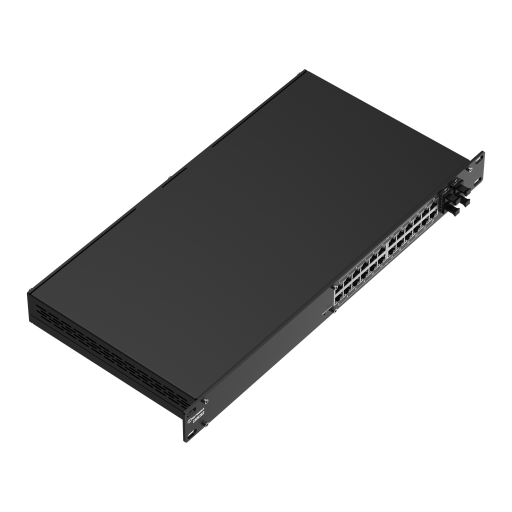 [SWM282000200] Teltonika SWM282 – L2+ Managed Switch, 24x PoE+ Ports, 4x SFP