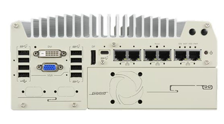 Nuvo-9002DE-UL fläktlös industri-PC med dual-slot PCIe, Intel Core och UL-certifiering