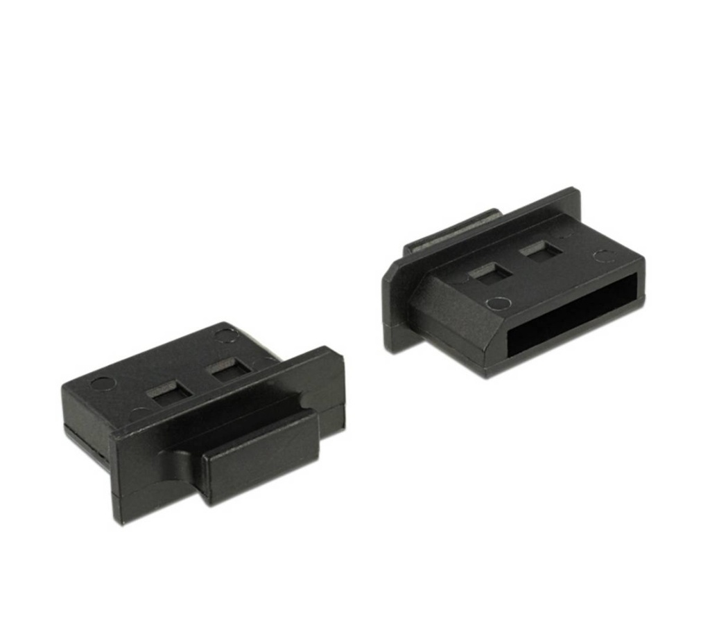 [64025] Delock Dust Cover for DisplayPort female with grip black 1pcs