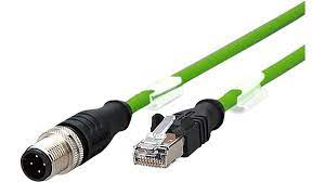 142M1D15020 - Kabelsats, M12-kontakt - RJ45-kontakt, 4 Ledar
