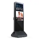 43” MOVABLE DIGITAL LCD KIOSK ,BLACK COLOR