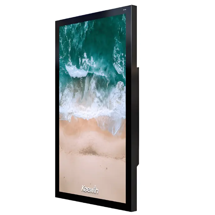 Utomhus signageskärm 55tums IP66,fläktlös, android, 2500nits, HDMI Input
