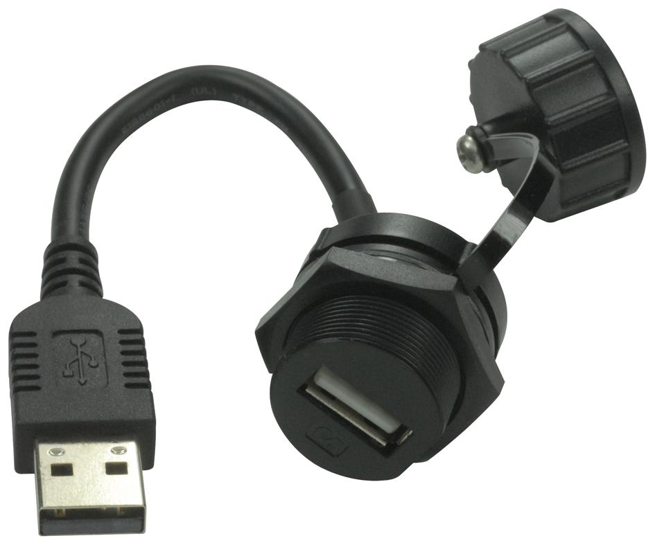 [2UB3001-W05101] ADAPTOR, USB TYPE A, JACK - PLUG
