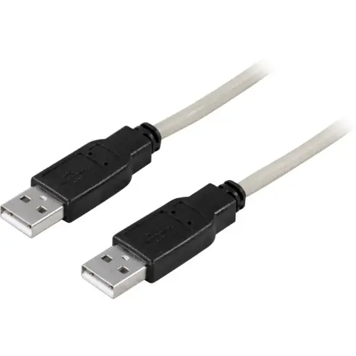 [USB2-9] Deltaco USB 2.0-kabel Typ A hane – Typ A hane, 3 m (USB2‑9)