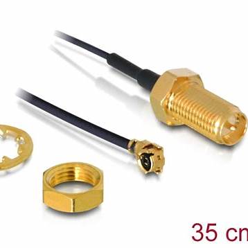 [88379] Antenna Cable RP-SMA Jack Bulkhead