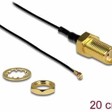 [88814] Antenna Cable SMA jack bulkhead to I-PEX Inc., MHF® 4 plug