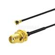 [AC-S01BH-U04RJ4-F081-35-ZC] Antenna Cable SMA jack bulkhead toMHF4 plug with 0.81mm cabl