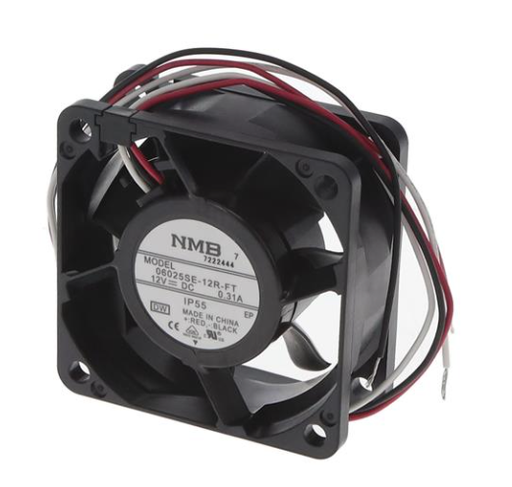 [06025SE-12R-FT-DW] FAN AXIAL 60X25MM 12VDC WIRE