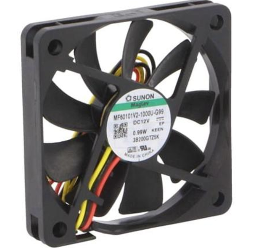 [MF60101V2-1000U-G99] Fläkt: DC; axel; 12VDC; 60x60x10mm; 24,12m3/h; 25dBA; Vapo;