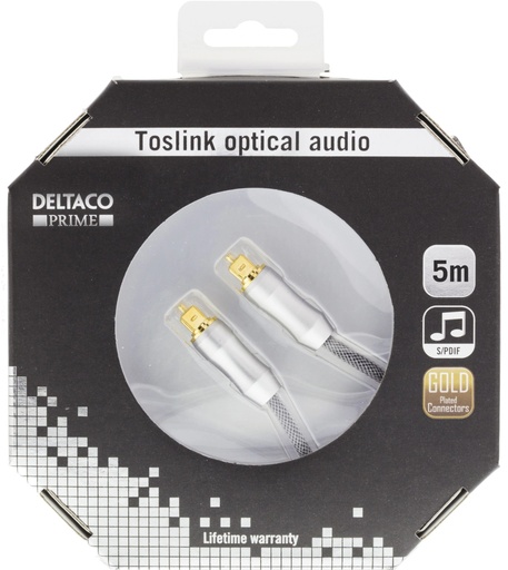 [TOTO-15-K] PRIME High End Toslink Cable, optisk kabel för digitalt ljud