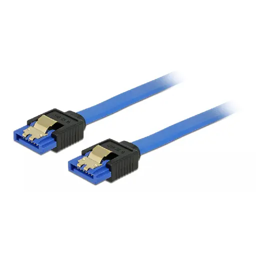 [84977] Sata Data Cable 6Gb Straight Blue 20 cm