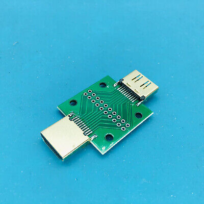 [B0CB33FGG2]  2/5PCS HDMI Male to Female 19 Pin TO 2.54mm Breakout Board Connector Test Repair