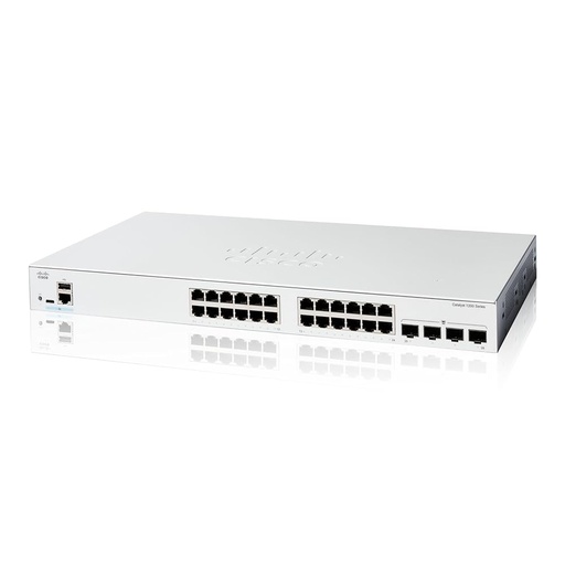 [C1200‑24T‑4G]  Central Stock  Cisco Catalyst 1200 C1200-24T-4G 24 Ports Manageable Ethernet Switch - 10 Gigabit Ethernet